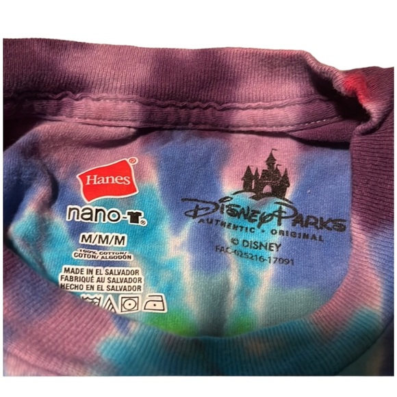 New Disneyland Resort Disney Parks Tye Die Tie Dye T shirt Size Medium - Picture 7 of 15